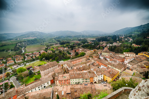 Roofs of medieval village