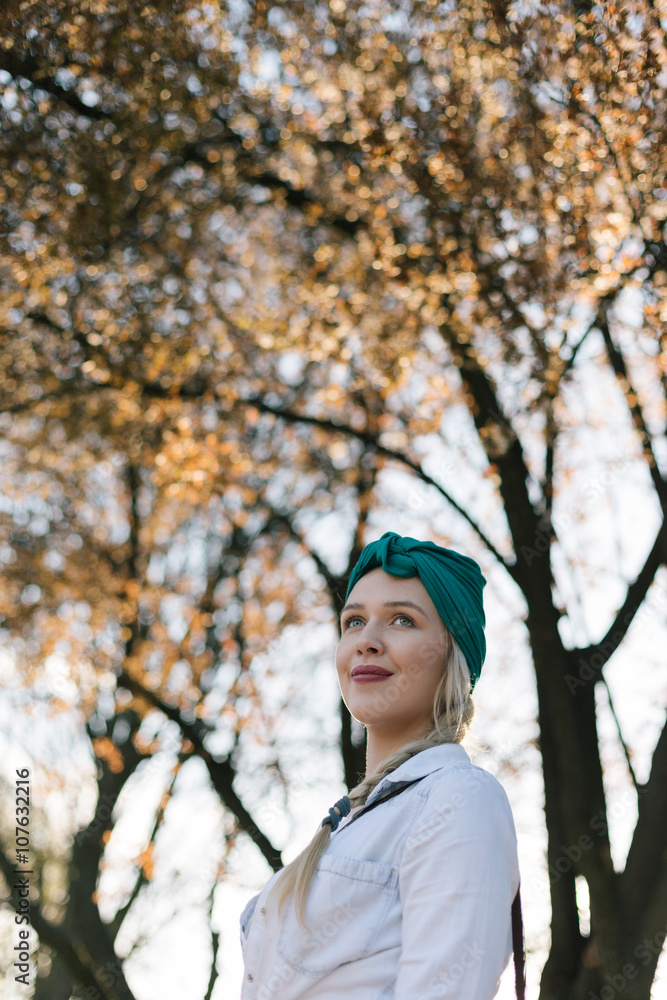 Happy woman in spring time . Young girl relax outdoors. Freedom Happy woman in spring time . Young girl relax outdoors. Freedom
