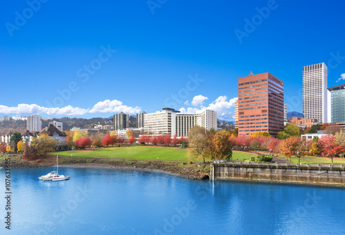 water,park,cityscape and skyline in portland