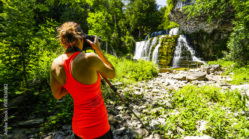 Tableau sur toile Scenic Jones Waterfalls of owen Sound Ontario