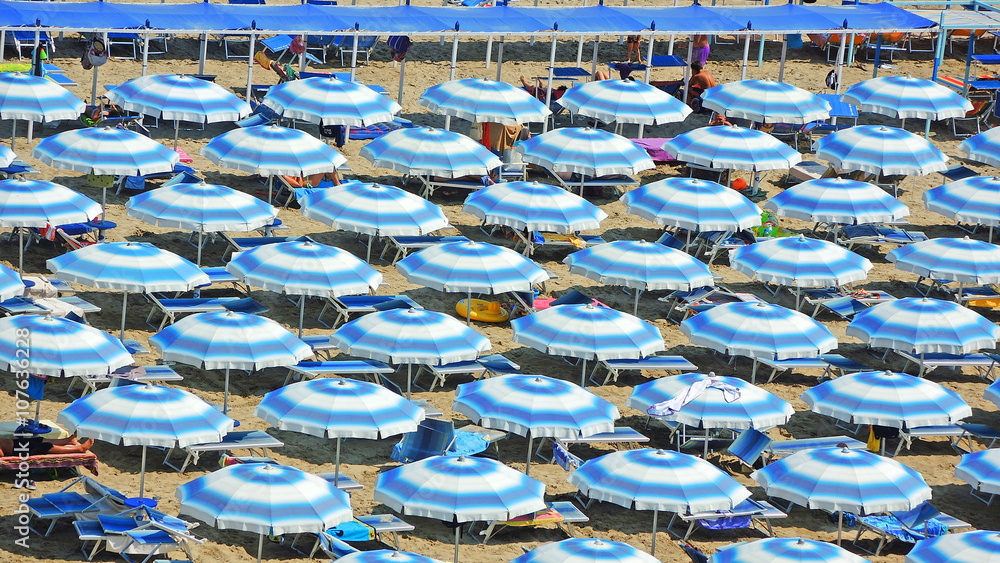 Umbrellas beach