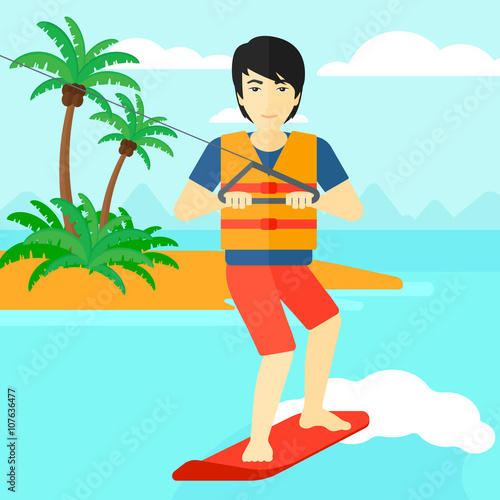 Professional wakeboard sportsman.