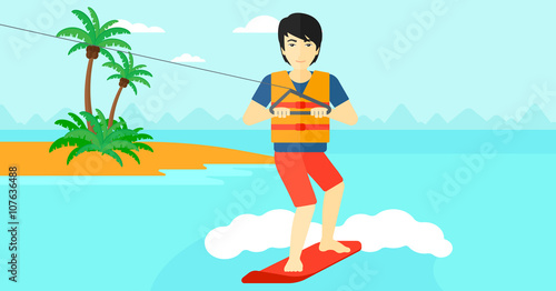 Professional wakeboard sportsman.