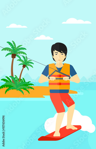 Professional wakeboard sportsman.
