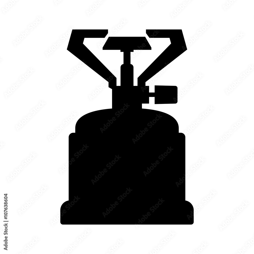 Fototapeta premium Portable gas burner, shade picture