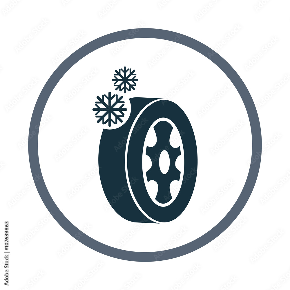 Winter tires icon