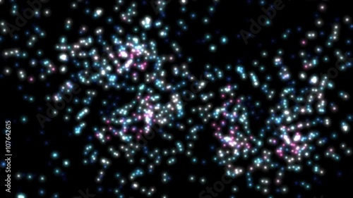 Wallpaper Mural colorful sparkles black background Torontodigital.ca