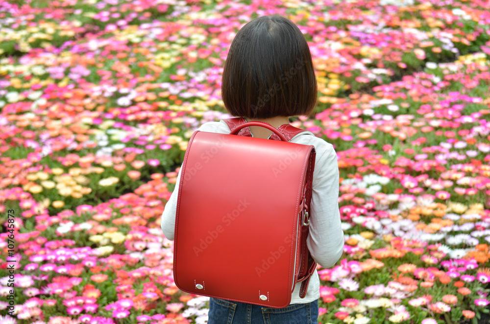 花畑に立つ女の子 ランドセル 後姿 Stock Photo Adobe Stock 花畑に立つ女の子 ランドセル 後姿 Stock Photo Adobe Stock
