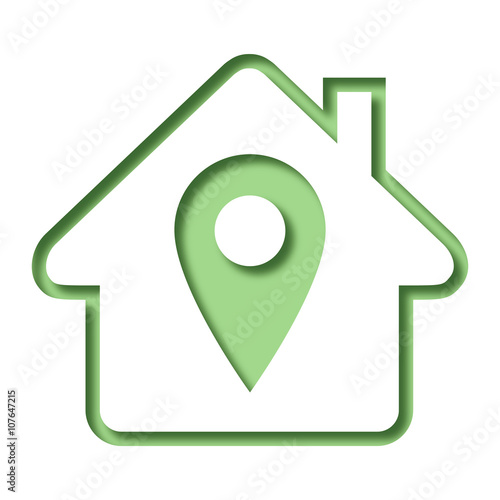 Logo maison et localisation.