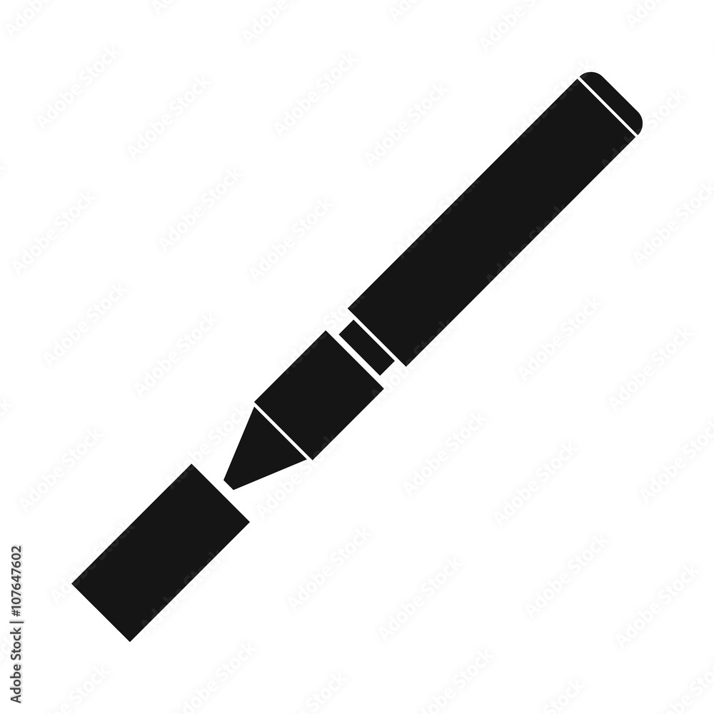 Electronic cigarette icon, simple style Electronic cigarette icon, simple style