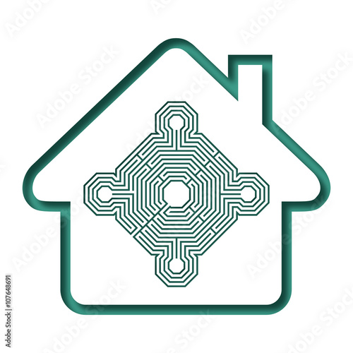 Logo maison et monument historique.