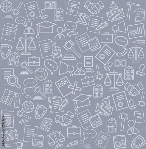 Legal services, background, gray. 
