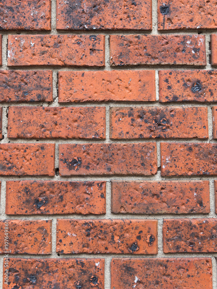 Fototapeta premium beautiful wall of decorative red brick