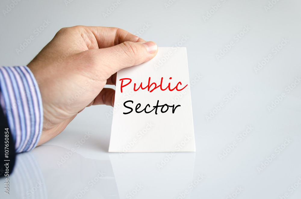 Public sector text concept