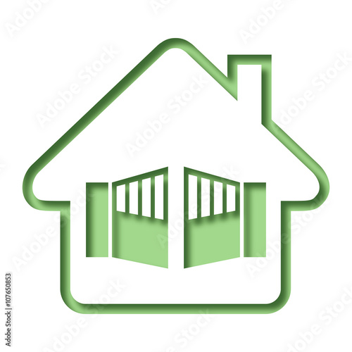 Logo maison et portail.