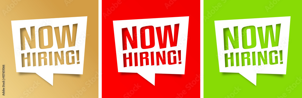 Now hiring Now hiring