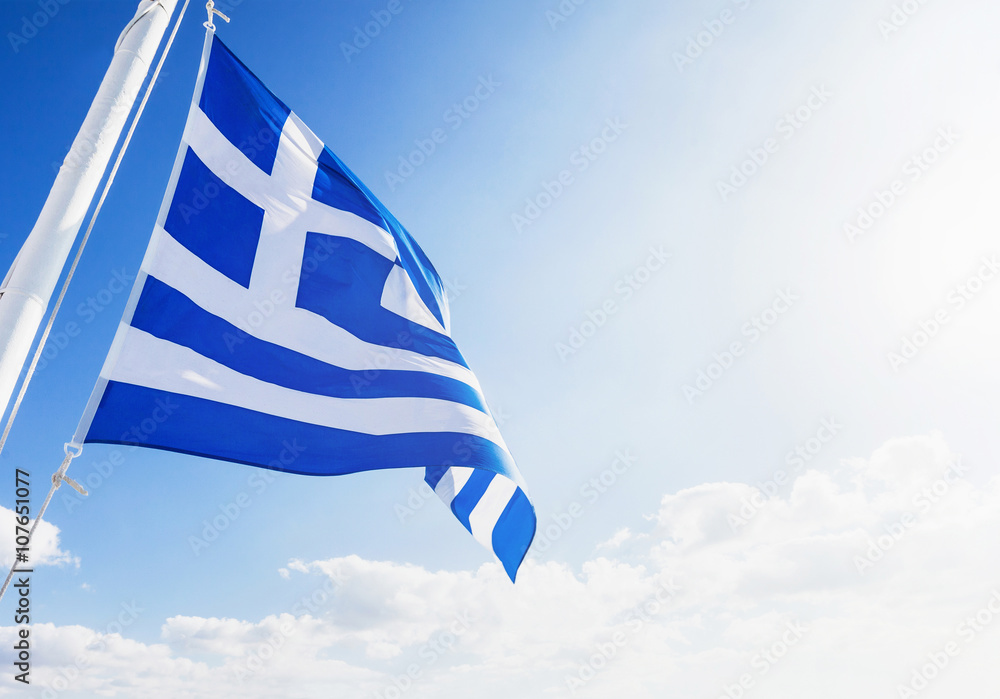 Naklejka premium Greek flag