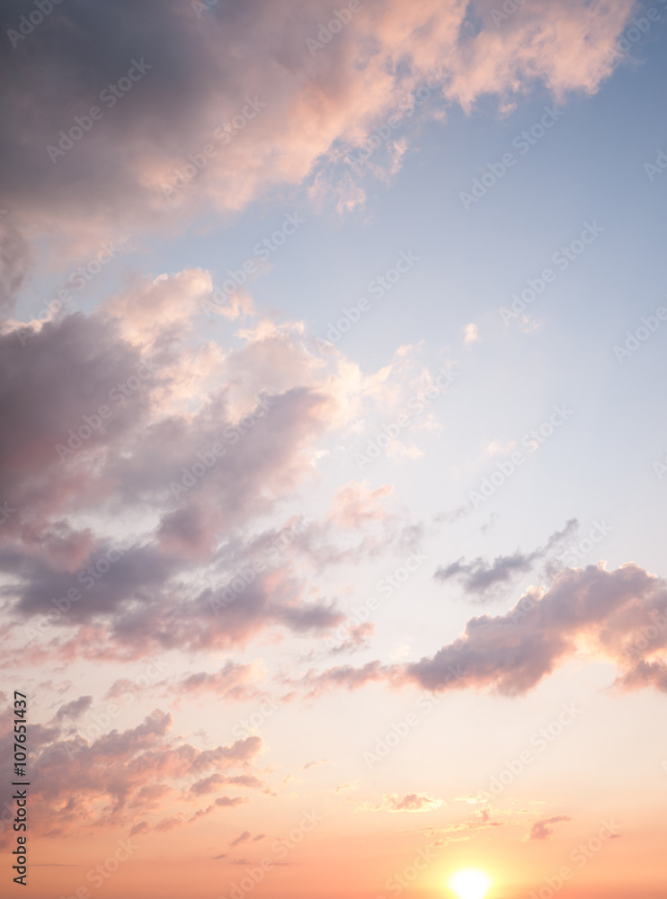 Fototapeta premium cloudy sunset