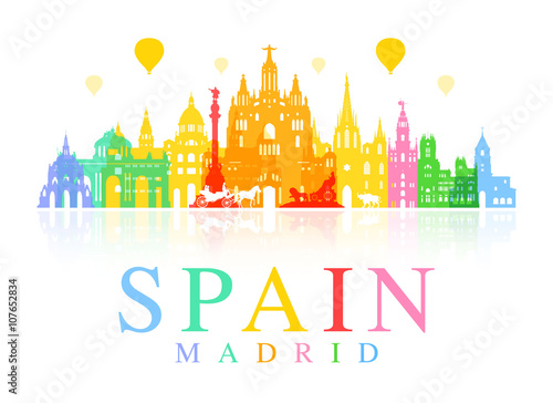 Spain Travel Landmarks.