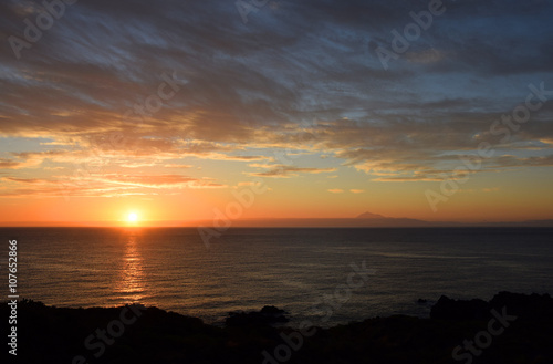 Morgen auf La Palma  Blick zum Teide