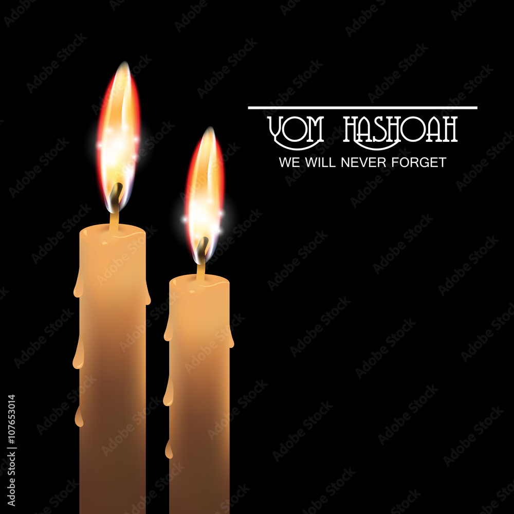 Jewish Yom HaShoah background. Jewish Yom HaShoah background.