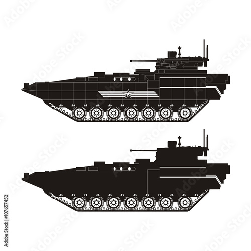 black armored car