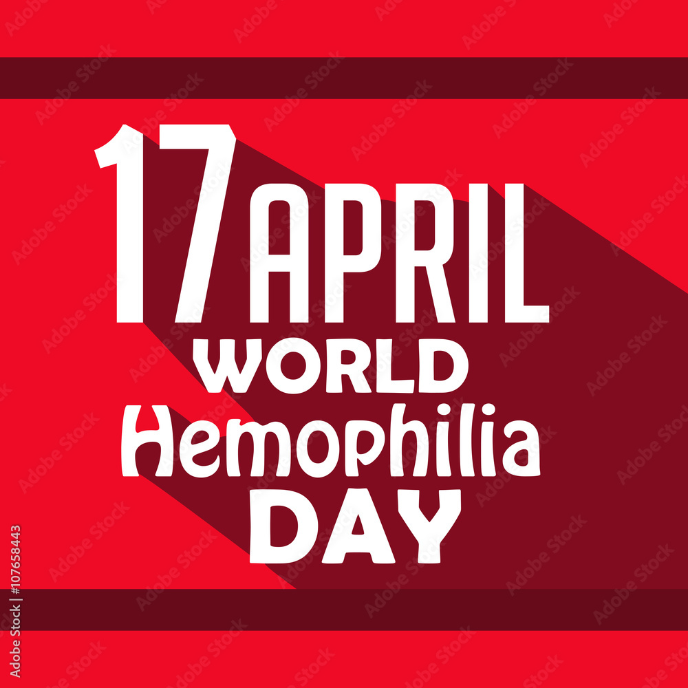 Vector illustration of a background for World Hemophilia Day.