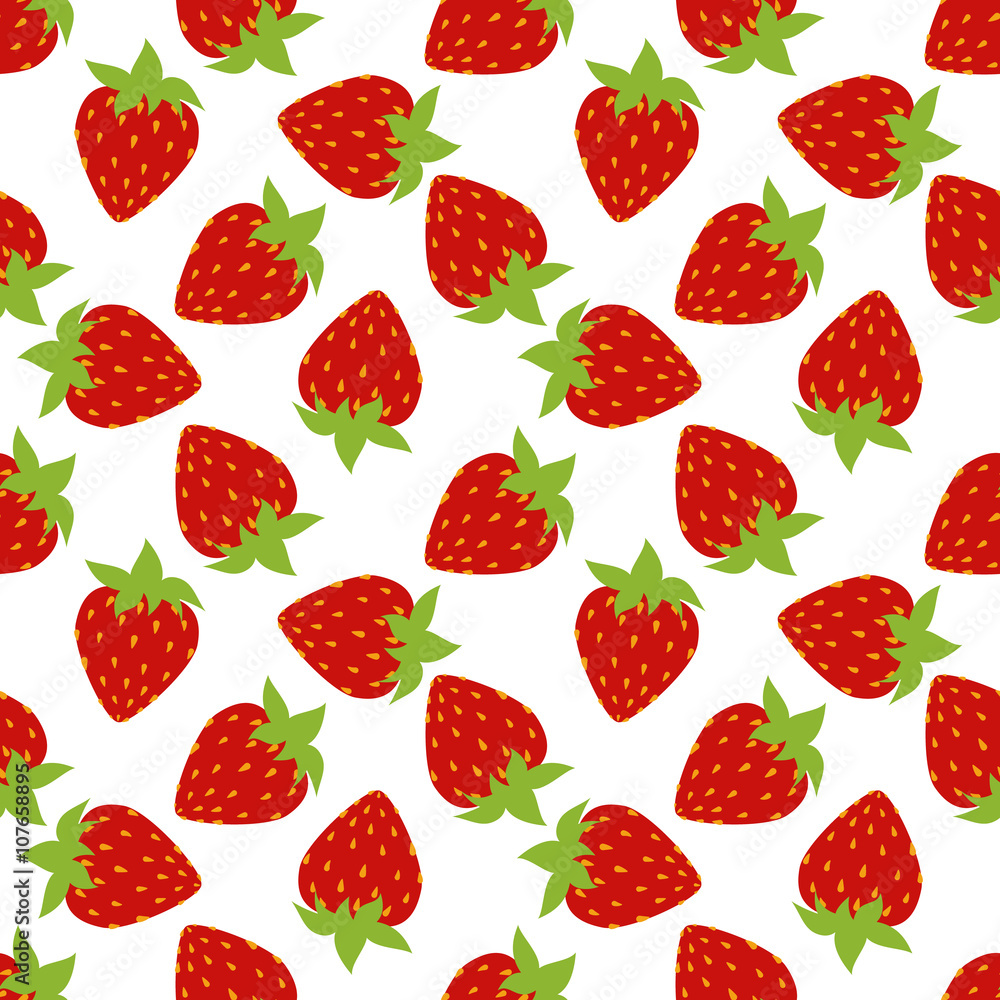 seamless of red strawberries seamless of red strawberries