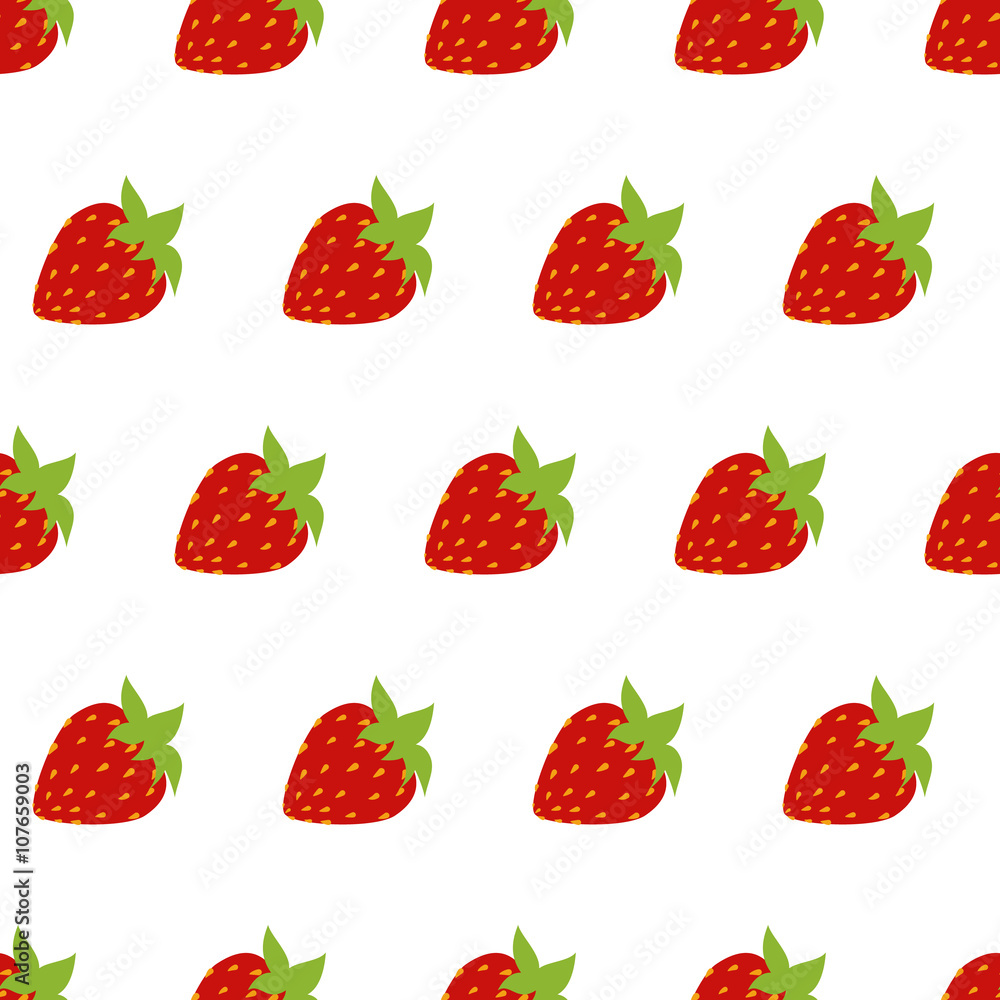 seamless of red strawberries seamless of red strawberries