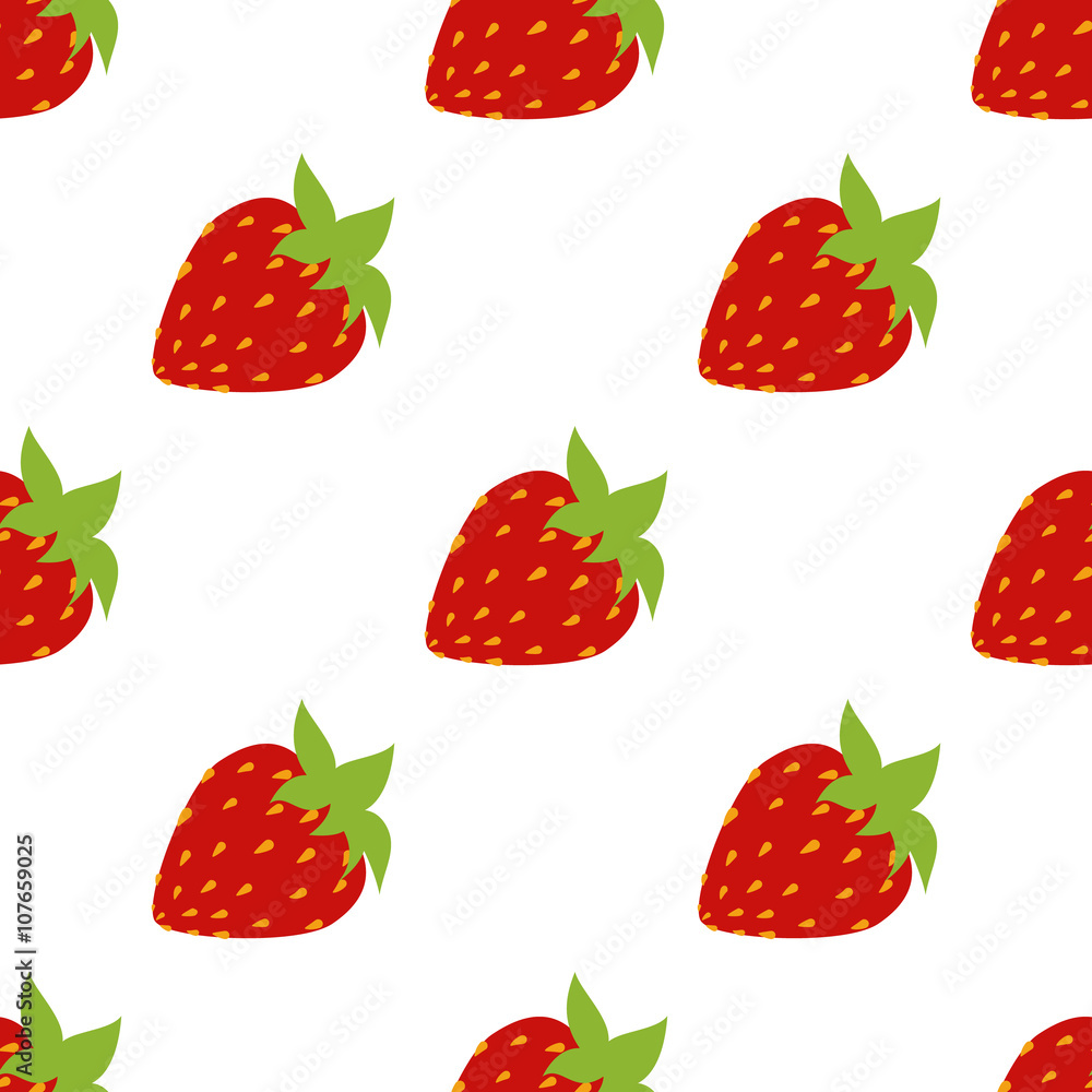 seamless of red strawberries seamless of red strawberries