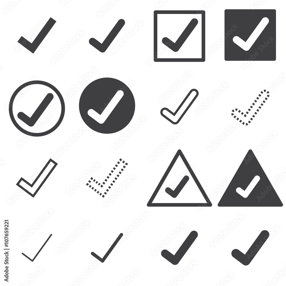 confirm icons set confirm icons set