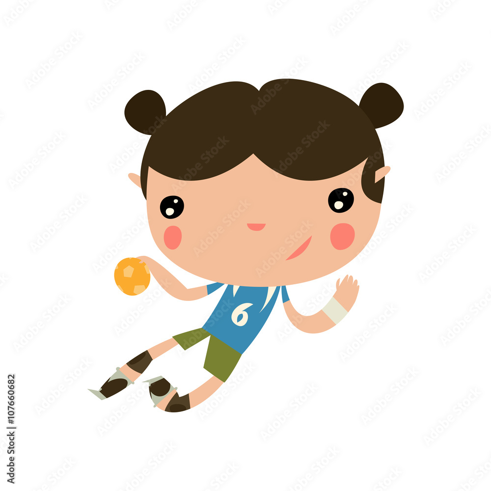 handball girl. kids teamsports. handball girl. kids teamsports.