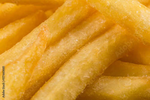 Fried potatoes closeup