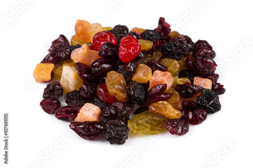 Mix variety of dried fruit