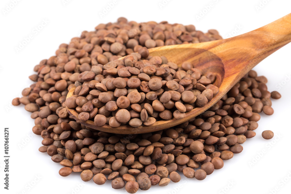 Lentils Isolated on White Background Lentils Isolated on White Background