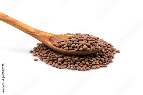 Lentils Isolated on White Background