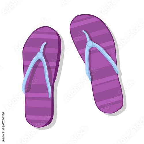 Flip Flops Icon Summer Slippers Foot Wear