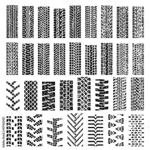vector tire tracks