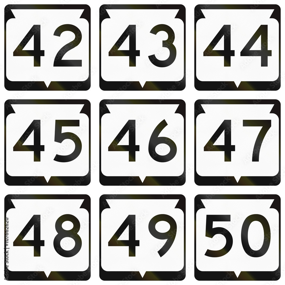 Collection of Wisconsin Route shields used in the USA Collection of Wisconsin Route shields used in the USA
