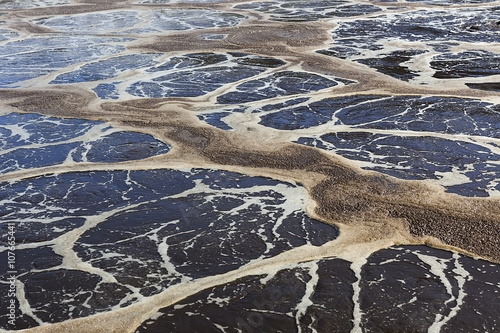 Klärschlamm in einer Kläranlage