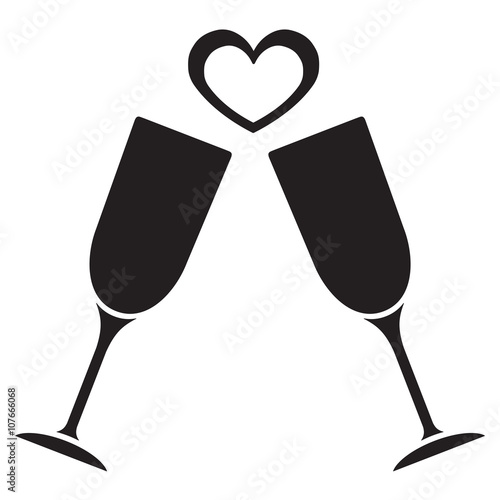 glasses of champagne