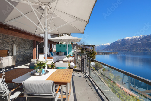 terrace of a luxury house © alexandre zveiger