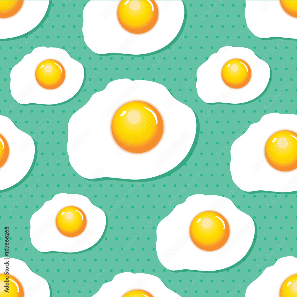 Fried egg seamless Fried egg seamless