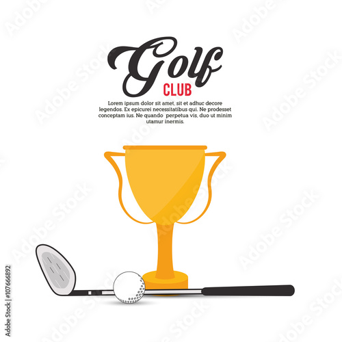 Golf icon design 
