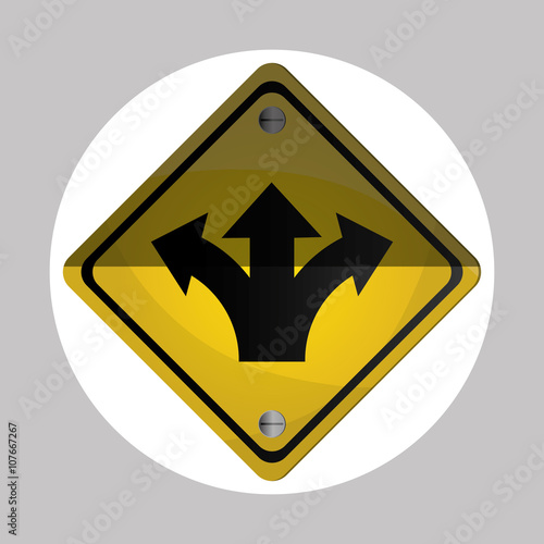 Road sign design , vector illustration Free Download Road sign design , vector illustration - GFXLoad