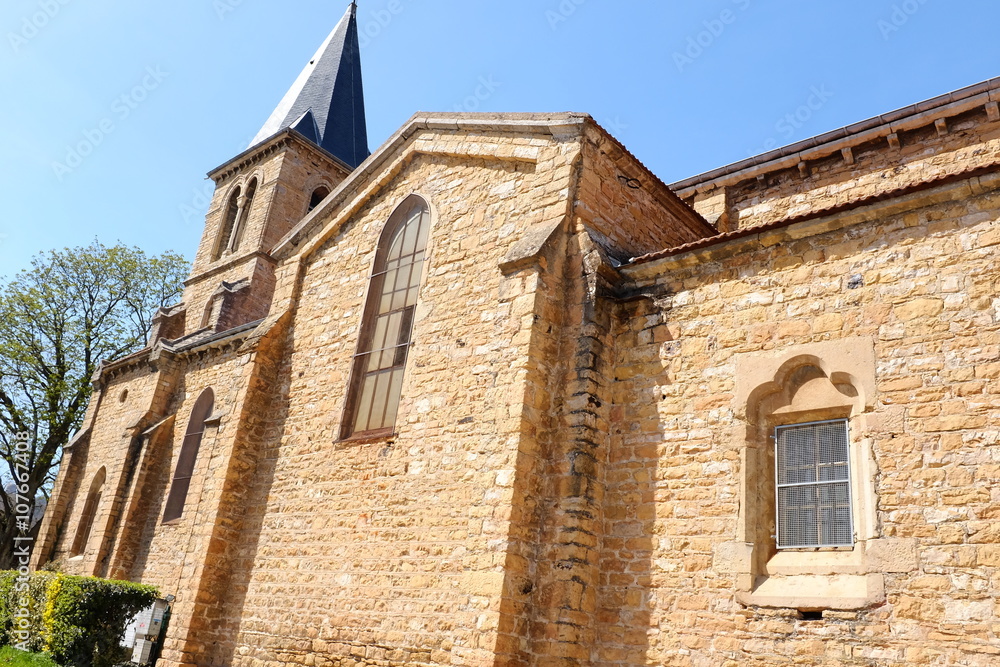 Fototapeta premium église de poleymieux rhône 1