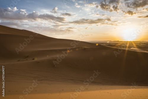 Erg Chebbi dunes at sunrise, Morocco