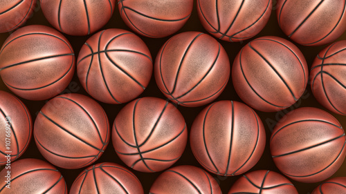 Basketballs background © chronowskipiotr