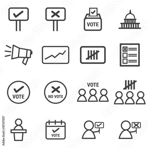 Election Icons set