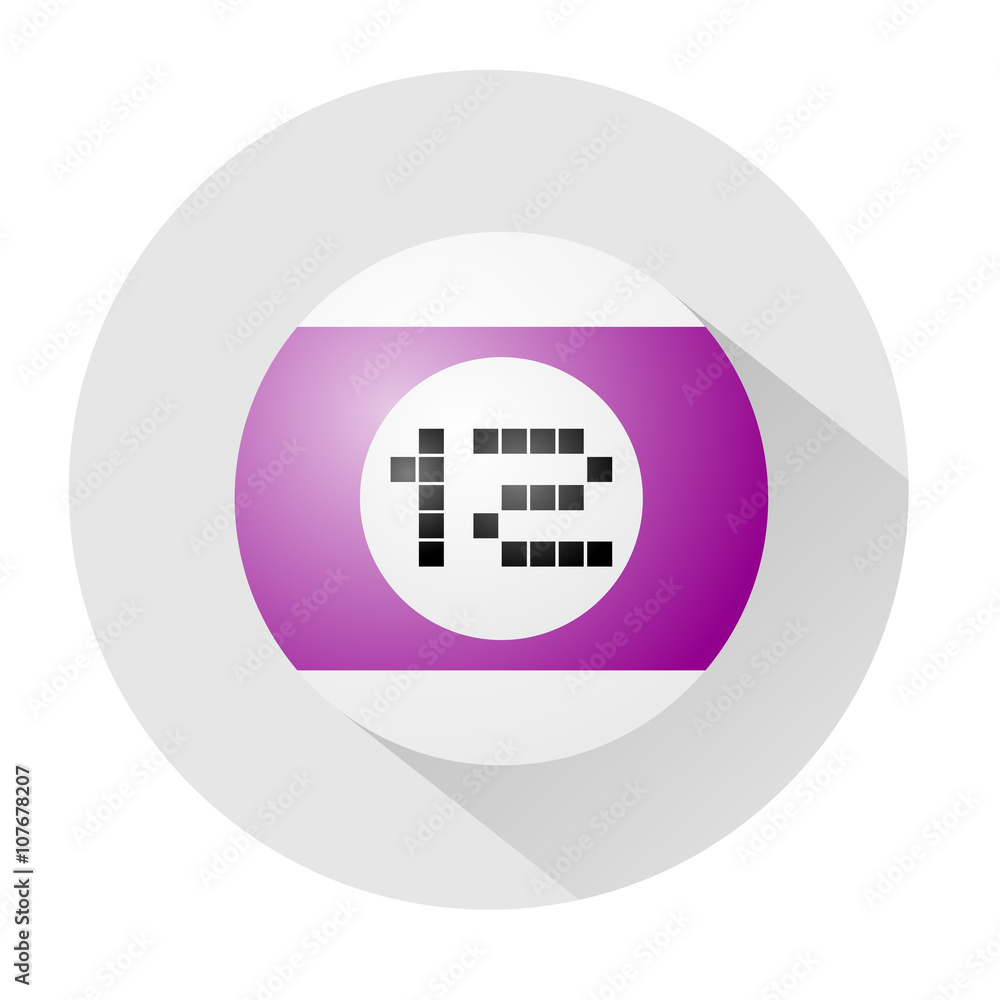 billiards ball number twelve symbol billiards ball number twelve symbol
